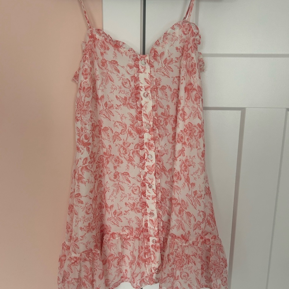 Lovers + Friends Pink Floral Blouse